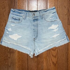 Abercrombie & Fitch button fly high Rise shorts size 28
